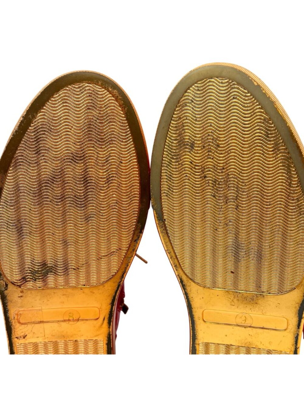 Jump New York Sullivan 24K Red Gold Patent Leather High-Top Sneakers Mens Size 8 - Picture 13 of 16